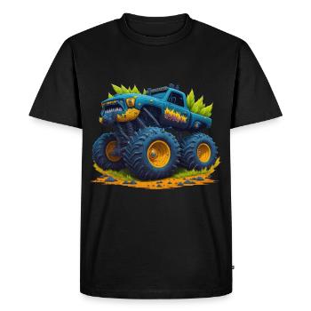 Monster truck - T-shirt Premium bio Homme - noir - Devant - Nico (187cm)