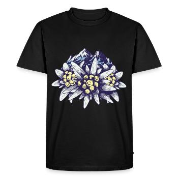 Alps Mountains Mountains Mountaineers Mountain Sports Alm Mountain - Men's Premium Organic T-Shirt - black - Front - Nico (187cm)