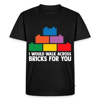 Brick Builder Toys Blocks Clamping Blocks Bricks - Men's Premium Organic T-Shirt - black - Front - Nico (187cm)