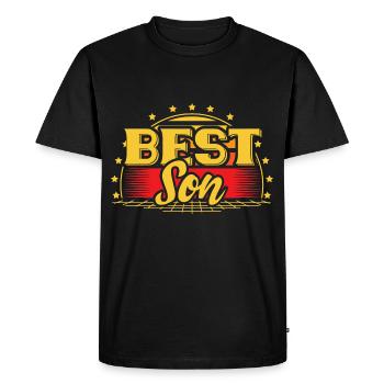 Son Birth Young Gift Idea - Men's Premium Organic T-Shirt - black - Front - Nico (187cm)