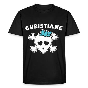 Pirate Christiane Design for Girls and Women - Men's Premium Organic T-Shirt - black - Front - Nico (187cm)