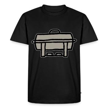 Warming Container Buffet Chafing Dish - Men's Premium Organic T-Shirt - black - Front - Nico (187cm)