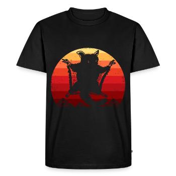 Retro Vintage Sugar Glider Owner Sugar Gliders - Men's Premium Organic T-Shirt - black - Front - Nico (187cm)