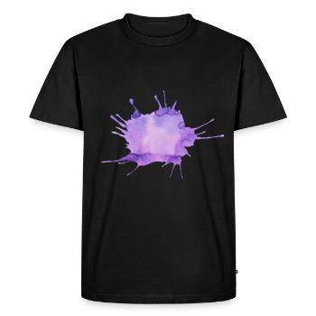 Splashes of colour - Men's Premium Organic T-Shirt - black - Front - Nico (187cm)