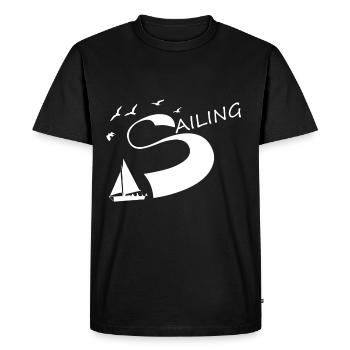 Sailing - T-shirt Premium bio Homme - noir - Devant - Nico (187cm)