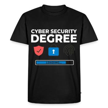 Cyber Security Information Computer Sicherheit - Men's Premium Organic T-Shirt - black - Front - Nico (187cm)