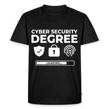 Cyber Security Information Computer Sicherheit - Men's Premium Organic T-Shirt - black - Front - Nico (187cm)