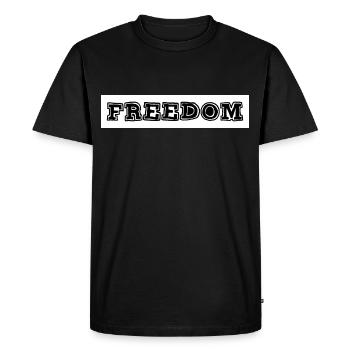 FREEDOM - T-shirt Premium bio Homme - noir - Devant - Nico (187cm)