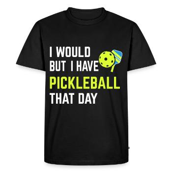 Pickleball Player Paddle Game Lovers Sport Le - Men's Premium Organic T-Shirt - black - Front - Nico (187cm)