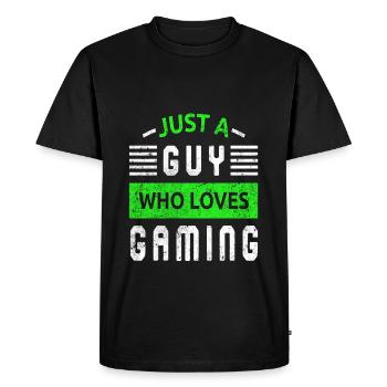 Gaming esports Gamer Gaming lovers - Men's Premium Organic T-Shirt - black - Front - Nico (187cm)