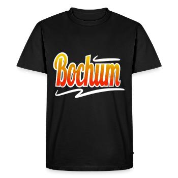 Bochum - T-shirt Premium bio Homme - noir - Devant - Nico (187cm)