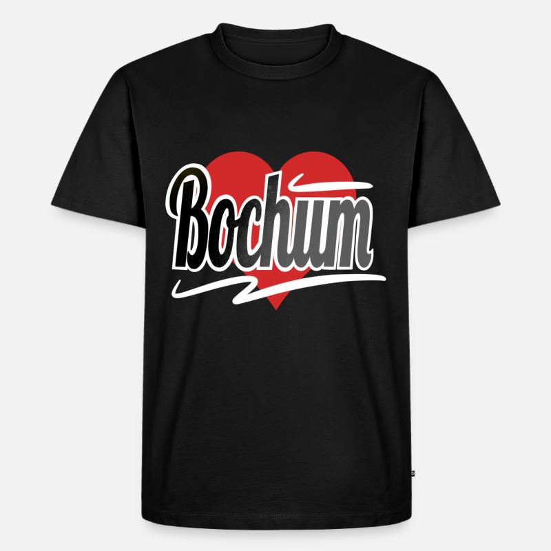 Bochum - Männer Premium Bio T-Shirt - Schwarz
