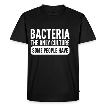 La seule culture. Poison pour personne honnête - T-shirt Premium bio Homme - noir - Devant - Nico (187cm)