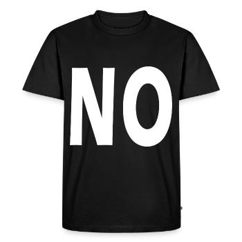 Non - T-shirt Premium bio Homme - noir - Devant - Nico (187cm)