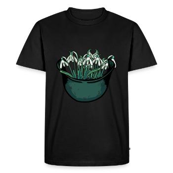 Soldier Soldiers Army Snowdrops War End - Men's Premium Organic T-Shirt - black - Front - Nico (187cm)