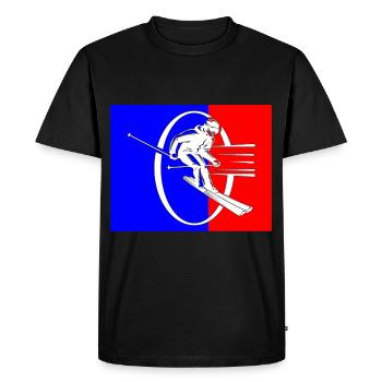 Skieurs Lifestyle Vêtements de ski Winte - T-shirt Premium bio Homme - noir - Devant - Nico (187cm)