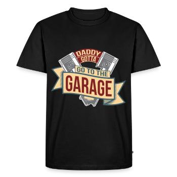 Father's Day Gift for Dad for Men's Day - Men's Premium Organic T-Shirt - black - Front - Nico (187cm)