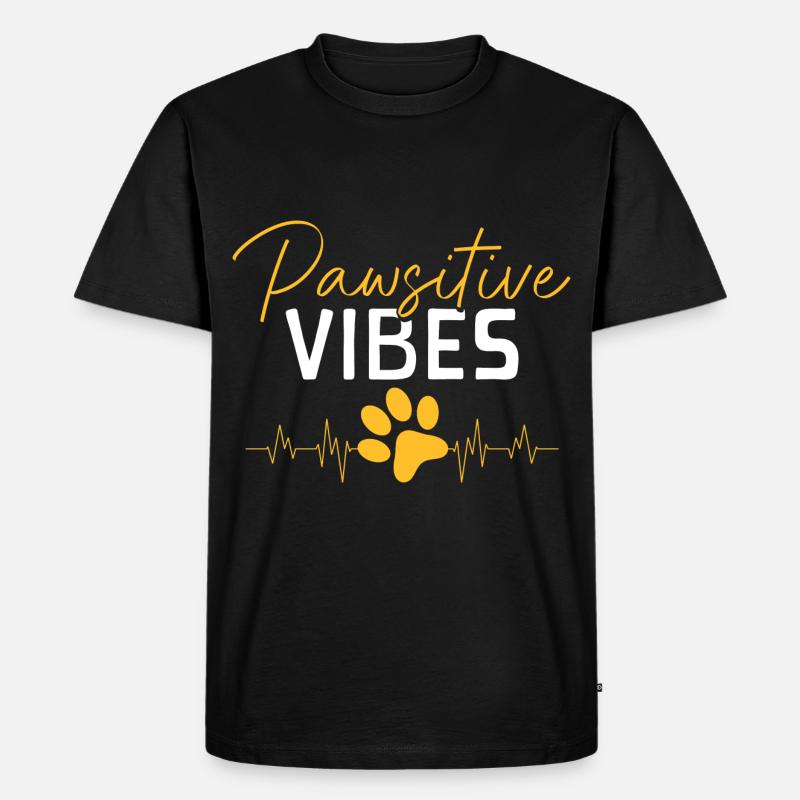 Hundebesitzer Tierfreund - Männer Premium Bio T-Shirt - Schwarz