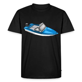 Bateau Ibis de la RDA - T-shirt Premium bio Homme - noir - Devant - Nico (187cm)