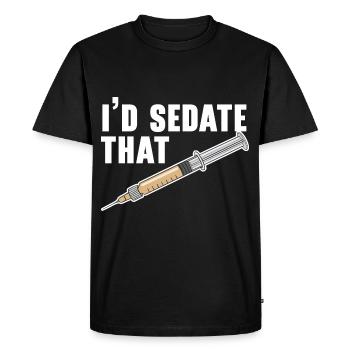 I would numb this nurse anesthesia - Men's Premium Organic T-Shirt - black - Front - Nico (187cm)
