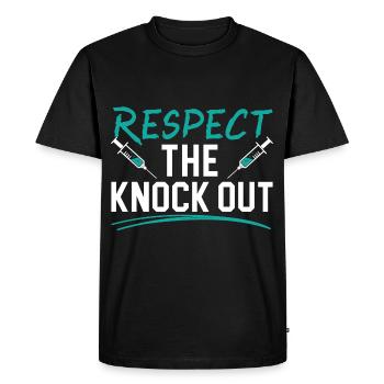 Respectez l’anesthésie infirmière knockout anesthésie anesthésie - T-shirt Premium bio Homme - noir - Devant - Nico (187cm)