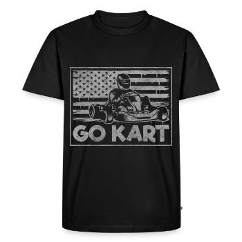 Kart Driver Winner Hobby - Men's Premium Organic T-Shirt - black - Front - Nico (187cm)