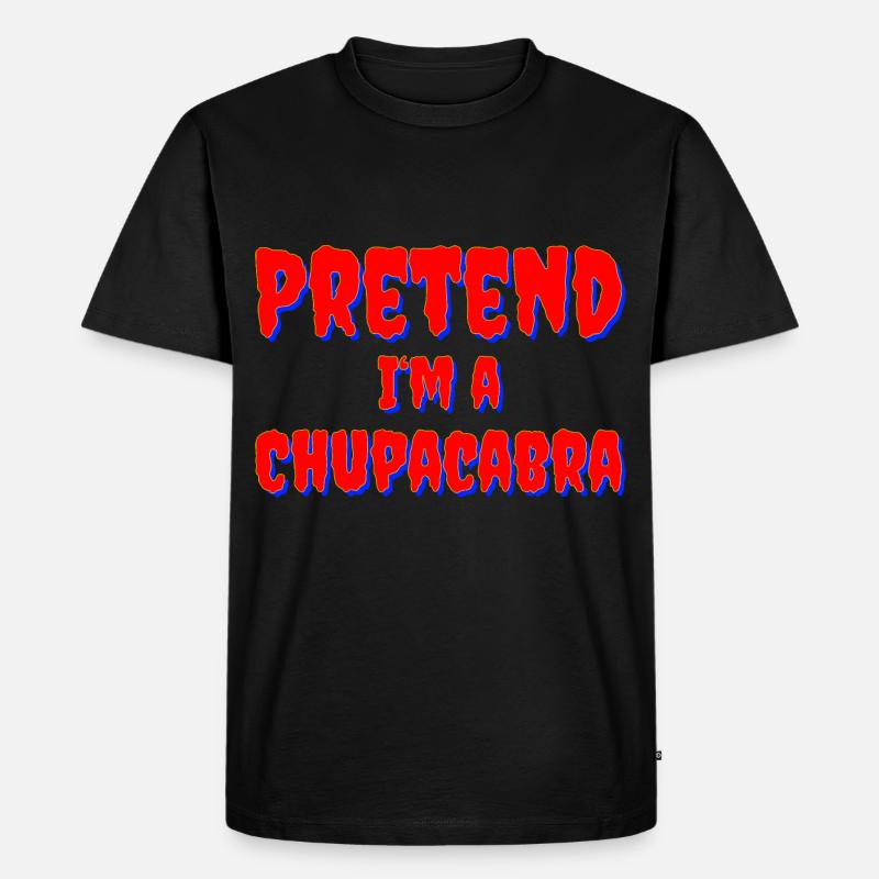 Pretend I‘m a Chupacabra Kostüm - Männer Premium Bio T-Shirt - Schwarz