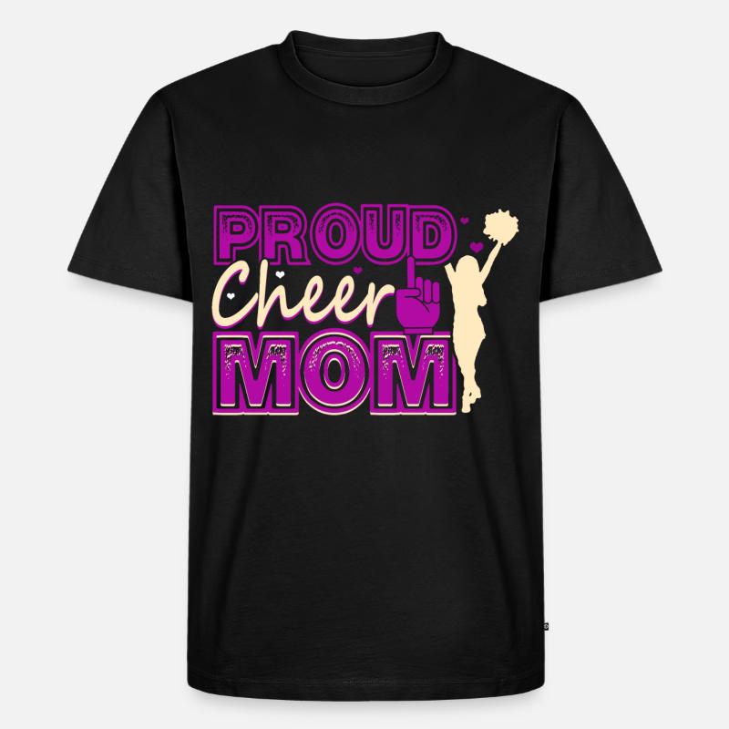 Cheerleading Mutter - Männer Premium Bio T-Shirt - Schwarz