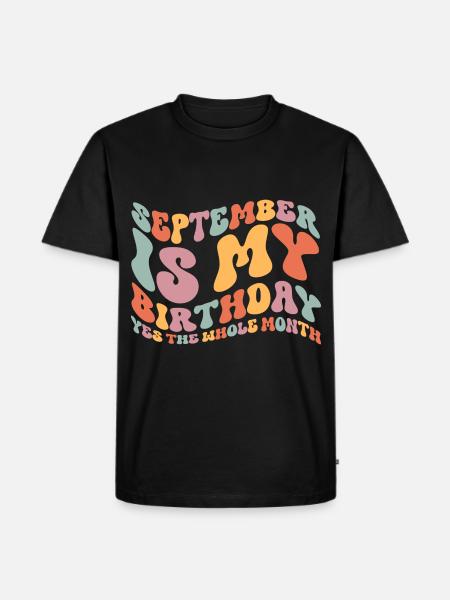 Septembre Anniversaire - T-shirt Premium bio Homme - noir