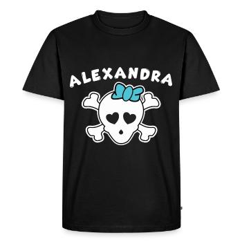 Pirate Alexandra Design pour Filles et Femmes - T-shirt Premium bio Homme - noir - Devant - Nico (187cm)