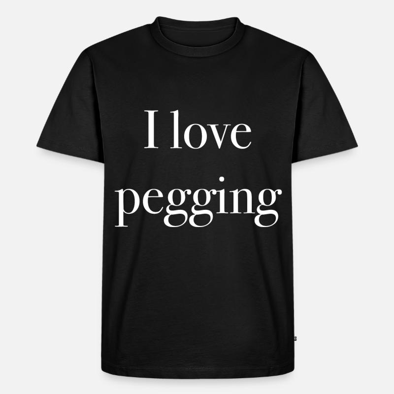 pegging - Männer Premium Bio T-Shirt - Schwarz