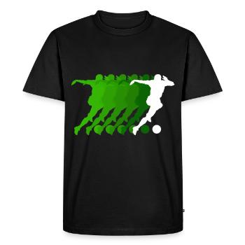 Attaquant de football Jersey Joueur de football - T-shirt Premium bio Homme - noir - Devant - Nico (187cm)