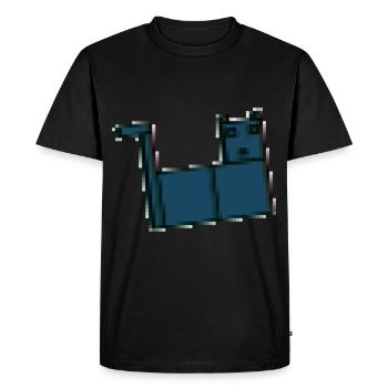 CAT DEUX - T-shirt Premium bio Homme - noir - Devant - Nico (187cm)