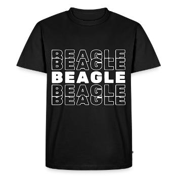 Beagle - Men's Premium Organic T-Shirt - black - Front - Nico (187cm)