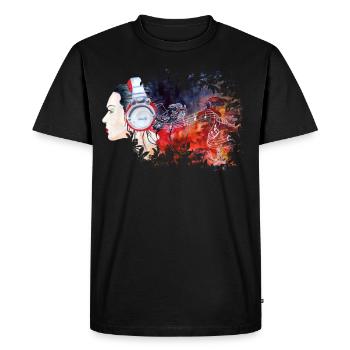 White Rabbit - T-shirt Premium bio Homme - noir - Devant - Nico (187cm)