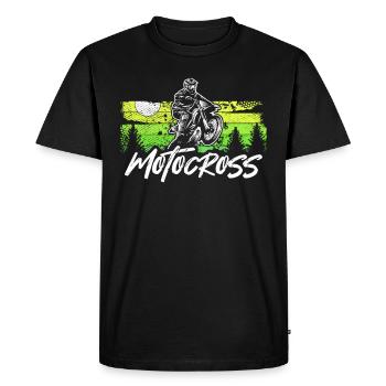 Motocross Motorcross Motocross motocross cadeau - T-shirt Premium bio Homme - noir - Devant - Nico (187cm)