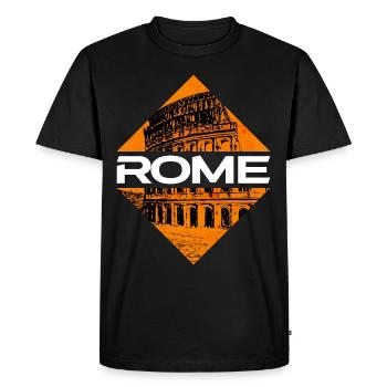 Rome Rome Italie Ville Skyline Vacances Été - T-shirt Premium bio Homme - noir - Devant - Nico (187cm)