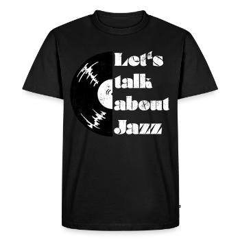 Jazz Retro - Männer Premium Bio T-Shirt - Schwarz - Vorne - Nico (187cm)