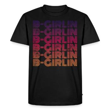 Breakdance Girl b-girl b-girlin - Men's Premium Organic T-Shirt - black - Front - Nico (187cm)