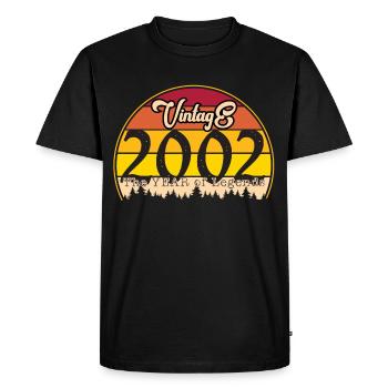 Millésime 2002 - T-shirt Premium bio Homme - noir - Devant - Nico (187cm)