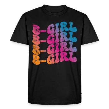 B-Girl Breakdance Girl - Men's Premium Organic T-Shirt - black - Front - Nico (187cm)