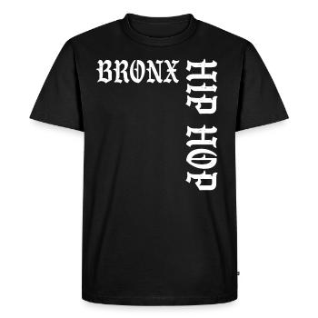 Bronx Hip Hop - T-shirt Premium bio Homme - noir - Devant - Nico (187cm)
