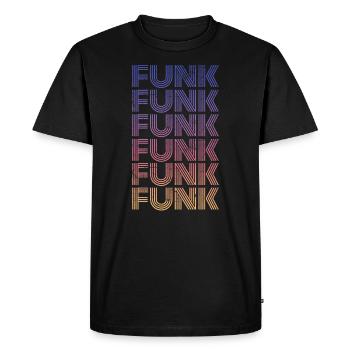 Funk Music Vintage - T-shirt Premium bio Homme - noir - Devant - Nico (187cm)