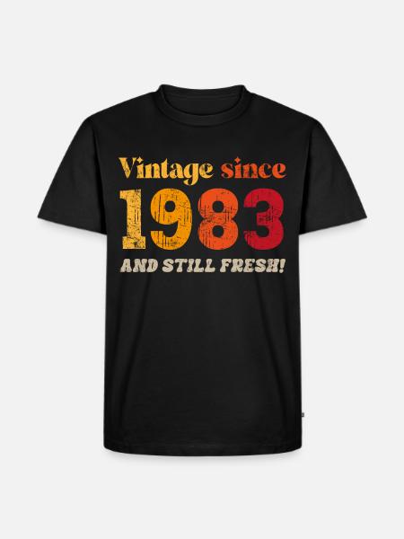 Millésime 1983 - T-shirt Premium bio Homme - noir