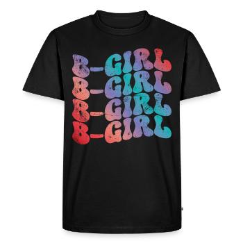 B-Girl Breakdance Girl - Men's Premium Organic T-Shirt - black - Front - Nico (187cm)