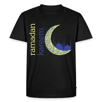 Cadeau Ramadan Kareem - T-shirt Premium bio Homme - noir - Devant - Nico (187cm)