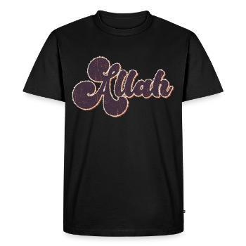 Allah Vintage - T-shirt Premium bio Homme - noir - Devant - Nico (187cm)