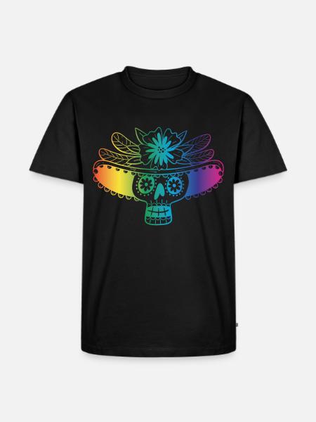 5 de mayo Crâne - T-shirt Premium bio Homme - noir