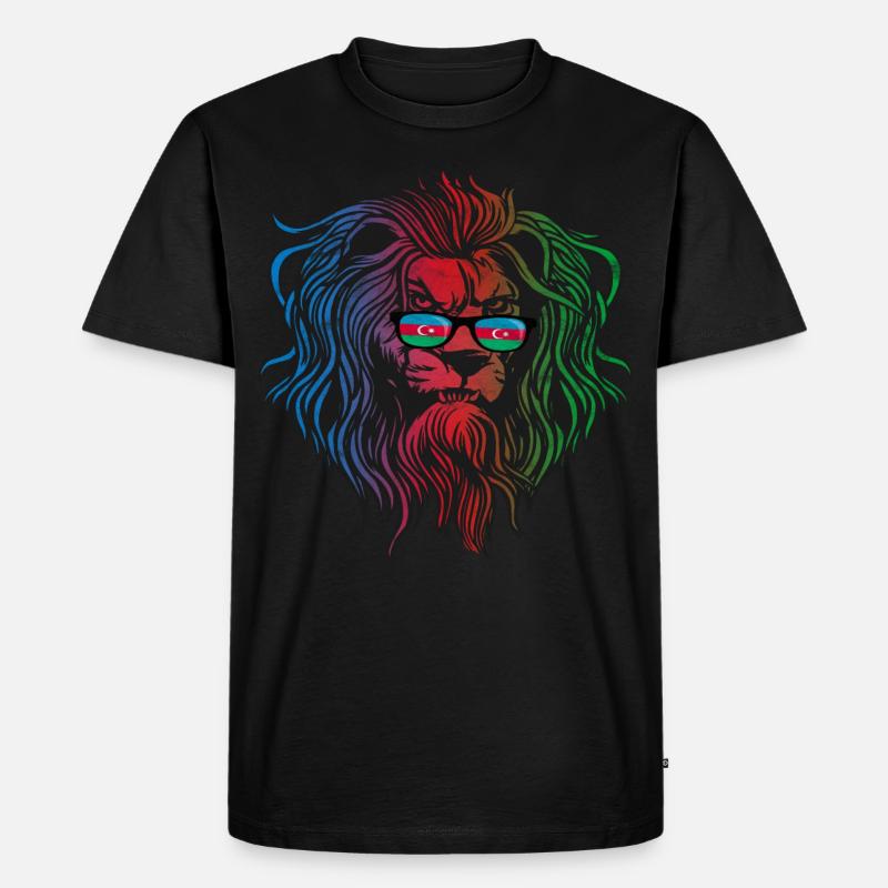 Aserbaidschan - Männer Premium Bio T-Shirt - Schwarz