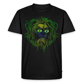 Brazil - Men's Premium Organic T-Shirt - black - Front - Nico (187cm)